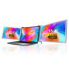 Zunate Triple Portable Monitor for Laptop, 15.4" Full HD 1080P IPS Display, Triple Screen for Laptop of 13.5-18.19, Compatible with Laptop, PC, P