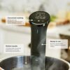 Anova Precision Cooker Nano [AN400-UK00] WiFi, Type G Plug included for UK use, Bluetooth, Small, Black