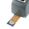 Russell Hobbs 26063 2 Slice Toaster - Contemporary Honeycomb Design with Extra Wide Slots and High Lift Feature, Grey