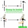 Apluskis Garden Ornaments Outdoor Owl Shape Light LED Solar Garden Light Owl Lawn Lamp Waterproof Solar Led Lights Outdoor Yard Garden Creative S