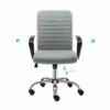 ZCMEB Office Chair Desk Chair with Seat Slide, Height Adjustable Arms, Features Include Pump Up Lumbar Support