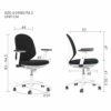 WALNUT Chairs,Business Furniture High Back Task Chair in Black Fabric(Color : Black, Size : 85 * 59cm)