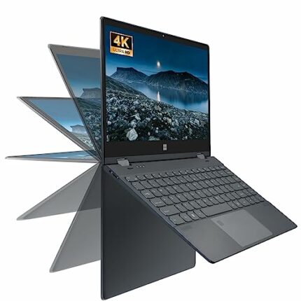 UDKED 14''4K 2-in-1 Laptop 2023 Windows 11 Touch Screen PC Intel N95 （up to 3.4GHz） Notebook 12G RAM DDR5 NVME SSD 360° Rotation with stylus pen/