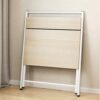 EYHLKM Foldable Laptop Table, 2-Layer Folding Desk for Small Space, Home Corner Desks Simple Computer Desk with Shelf Folding Laptop Table