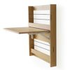 Wall Mounted Desk,Folding Drop-leaf Table with Bookshelf,Foldable Bookshelves,Space-Saving Fold Down Computer Laptop Writing Workbench,for Home O