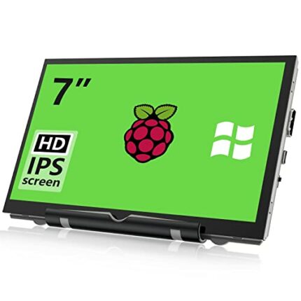 HAMTYSAN 7 Inch Raspberry Pi Display Mini Monitor External Display 800 x 480 IPS Screen Small HDMI Monitor for Raspberry Pi 400/4/3/2/Zero/B/B+ J