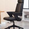 LZQDM Executive Office Ergonomic Heavy Duty Computer Bonded Leather Adjustable Desk Chair Office Desk Chair Leather Executive Conference Task Cha