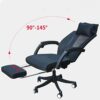 EYHLKM Ergonomic Office Chair, Reclining Office Chair with Lock Function and Lumbar Support, Executive Office Chair with Headrest