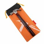 Alomejor Tent Peg Hammer Bag Outdoor Tent Accessories Storage Bag Pack Tent Pegs Nails Hammer Tool Pouch (Orange)