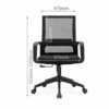 WALNUT Home Computer Chair to Work in an Office Chair Staff Member Chair Netting Lift Swivel Chair Lift Student Dormitory Chair