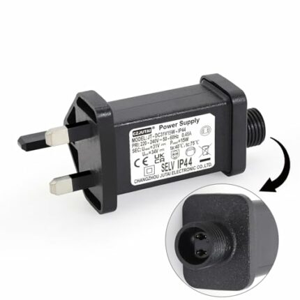 CubePlug Replacement Power Supply, Transformer for CZJUTAI JT-DC31V 15W /12W /9W /7.2W /6W -IP44 Christmas Lighting [U5T5]