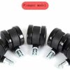 GTYT 5x Office Chair Casters M11×21mm Pin Stem Wheels Dia 50mm 250kg Heavy Duty Double Wheel Furniture Universal Swivel Replacement Casters For L