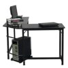 N/A Office Desk L-shaped Wooden Computer Desk With Roller Board Simple Office Home Corner Table (Color : A)