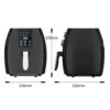 Air Fryer with Rapid Air Circulation,5.5L Digital Touchscreen Air Fryers Oven for Home Use, Preheat ,Timing and Fully Adjustable Temperature for