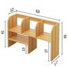 NXYJD Bookshelf, Standing Bookcase Small Space Book Shelves Rack for Living Room, Home, Office Compact Storage Organizer