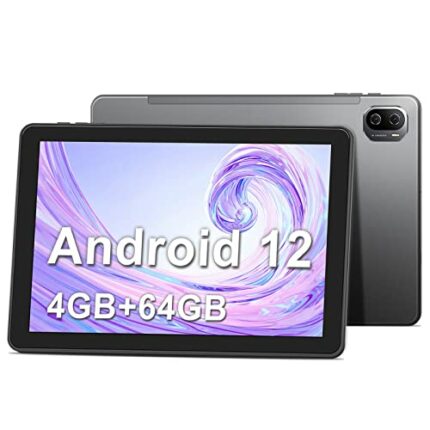Haehne Tablet 10 inch, Android 12 Tablets PC, 1.6GHz Quad-Core Processor, 4GB RAM 64GB Storage, GMS Certified, 1280 * 800 HD IPS, 4500mAh, Dual C