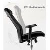 NXYJD Ergonomic Office Chair with Lumbar Support, Adjustable Armrests, Height Adjustable, Black