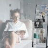 Floor-Standing Magazine Display Stand, Office Files Organizer Magazines Holder, Papers Literature Organization Storage Rack for Home Offices News