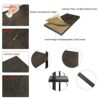 CZDYUF Computer Office Desk Workstation for Storage Study Writing Desk Computer PC Laptop Dining Gaming Table for Home