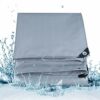 Gray Pushpull Shed Tarpaulin Rainproof Cloth Waterproof Sunscreen Outdoor Retractable Shed Canvas Poncho Shade Cloth With Perforations (Color : G