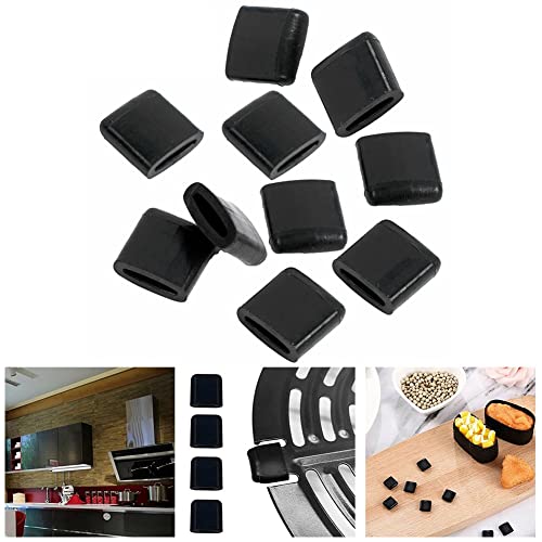 Air Fryer Rubber Bumpers, Air Fryer Tray Rubber Replacements Accessories, Non-Scratch Protective Covers for Air Fryer Pan