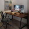 DLOETT Computer Desk Desktop Game Table Bedroom Simple Office Student Table Study Family Table Without Chair (Color : D, Size : 160CM)