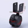 SKOAJAS Plate Casters 5pcs/Set 44 mm Replacement Swivel Casters Furniture Office Chair Baby Crib Sofa Brake Plastic Rolling Roller Wheels Caster