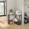 armocity Corner Desk Small Desk with Outlets Corner Table for Small Space Industrial Computer Desk with USB Ports Triangle Desk with Storage for