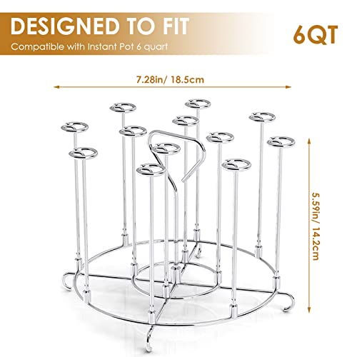Skewer Stand, Vertical Skewers Holder, Air Fryer Skewer Stand, Skewers Rack, Air Fryer Accessories Grill, Stainless Steel for Kitchen Cooking BBQ