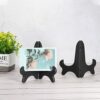 MECCANIXITY 7 Inch Display Stand Holders Display Pictures PP Plastic Black for Home Decoration, Art, Book Stores Pack of 4