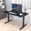 EYHLKM Electric Standing Desk Height Adjustable Desk, 48 X 24 Inches Computer Desk For Workstation Home Office Table Sit Stand Desk