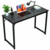 Foxemart Writing Computer Table Modern Sturdy Office Desk 32" PC Laptop Notebook Study Desk for Home Office Workstation, Black