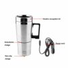 300ml Electric Car Travel Kettle 12v Fast Boiler for Tea Coffee Water Stainless Steel Kettle Auto Shut Off Car Water Heater Bottle