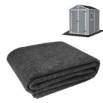 8x6.2 FT Outdoor Storage Shed Mat, Waterproof Dustproof Outdoor Carport Mat, Anti-Slip Patio Furniture Floor Mat for Protect Storage Shed Floor