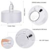 Tappovaly Battery Operated Flameless LED Tea Lights Candles 100 Hours Realistic Flickering Bulb Battery Operated Tea Lights Seasonal for Hallowee