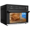 BridgePro 30L Digital Air Fryer Oven Inc. x1 Full Accessory Set - XXL Family Sized 18-in-1 with Dual Cook, Smart Dial, 360° Hot Air Circulation T