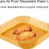 100pcs Square Air Fryer Liners Disposable, Air Fryer Parchment Paper Liners Air Fryer Accessories Compatible with Ninja AF300UK AF400UK, Salter a