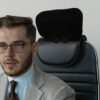 Veemoon Computer Desk Chair, Ergonomic Home Office Chair Chair Headrest Attachment Head Support Cushion Upholstered Adjustable Height Angle