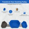 2pcs Silicone Air Fryer Liners, 7.8inch Reusable Air Fryer Silicone Liner Air Fryer Accessories Replacement of Disposable Parchment Paper Liner