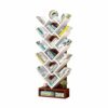 VERAMY Tree Bookshelf Floor Standing Bookcase Storage Rack Tall Bookshelf Multi-Layer Shelves Large Capacity Bookshelf Organizer Shelves For Livi