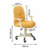 Ygqbgy Office chair-Home Chair Comfortable High Rebound Sponge PadErgonomic Backrest Fixed Armrest
