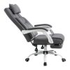 YT.JYUERI Relax Comfortably Safe Ergonomic Executive Office Chair High Back Computer Desk Chair Linen Fabric Adjustable Height Recliner with Head