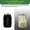 VOLCANOES CLUB Seed Sprouting Jar Germination Kit Accessories - Sprout Lids for Wide Mouth Mason Jar / Jar Stands / Blackout Sleeves - For Growin