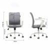 DINGZZ Office Chair, Mid Back Breathable Mesh Office Desk Computer Desk Chair with Lumbar Support