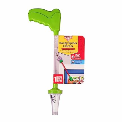 Zero In Handy Spider Catcher. Safely and Humanly Remove Spiders and Insects from Your Home, Easy-to-use 1 meter Long Reach