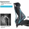 FGHOEV Ergonomic Chair Computer Chair Home Waist Backrest Office Comfortable Long Seat Chair Gaming Chair Study Chair Swivel Chair