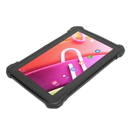AUHX HD Tablet, 1960x1080 IPS 7 Inch Kids Tablet 4GB 32GB 2.4G 5G WiFi UK Plug 100-240V for 10.0 for Reading (Blue)