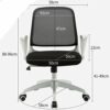 n/a Chair-Extra Large Mid Back Breathable Mesh Office Desk Computer Desk Chair with Lumbar Support Black(Color : Black,Size: 96 * 58cm)