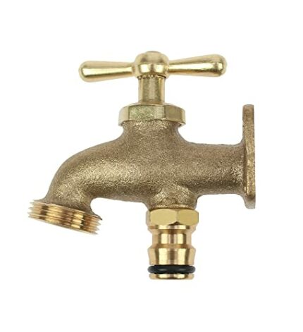 Darlac Take Anywhere Outside Tap - Solid Brass Outdoor Tap Compatible with Hose Fittings - Ideal Garden Tap for Allotments, Sables and Builder Ya