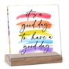 Desk Decorations For Women Office Bathroom Signs Shelf Décor Aesthetic Motivational Desk Decor For Coworker - It‘s A Good Day To Have A Good Day